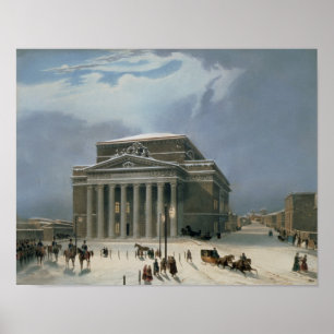 The Bolshoi Theater in Moscow Poster