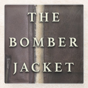 The Bomber Jacket Glass Coaster