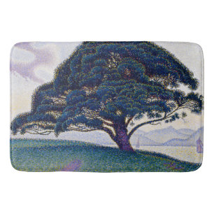 The Bonaventure Pine, Oil Painting, Paul Signac Bath Mat