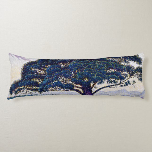 The Bonaventure Pine, Oil Painting, Paul Signac Body Pillow (Front)
