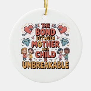 The Bond Between Mother And Child Is Unbreakable Ceramic Ornament