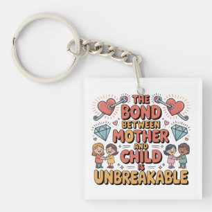The Bond Between Mother And Child Is Unbreakable Keychain