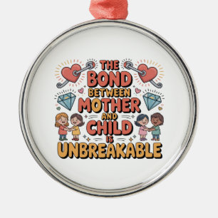 The Bond Between Mother And Child Is Unbreakable Metal Ornament
