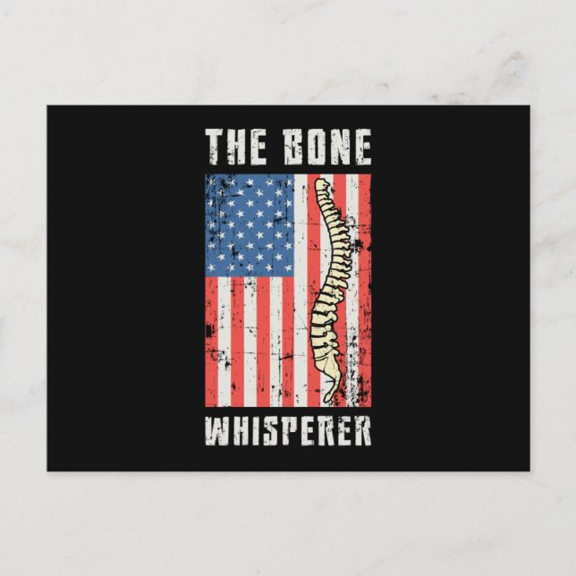 The Bone Whisperer Chiropractor Spine Chiropractic Postcard (Front)