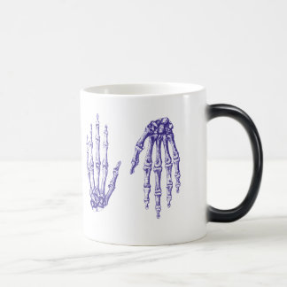 The bones of the human hand magic mug