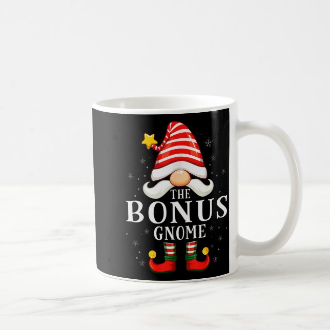 The Bonus Gnome Christmas Group Family Pajama  Coffee Mug (Right)