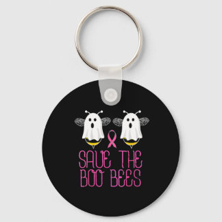The Boo Bees Breast Cancer Halloween Keychain