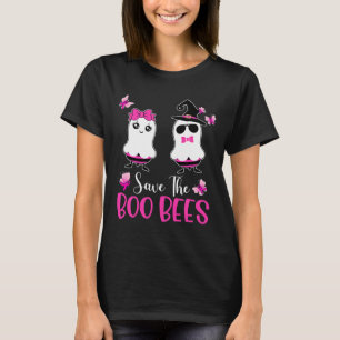 The Boo Bees Fun Breast Cancer Awareness Halloween T-Shirt