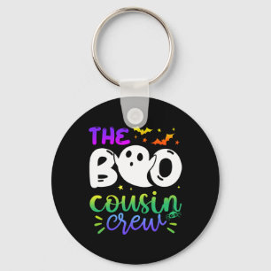 The Boo Cousin Crew Halloween Ghost Trick Treat Sq Keychain