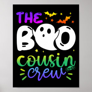The Boo Cousin Crew Halloween Ghost Trick Treat Sq Poster
