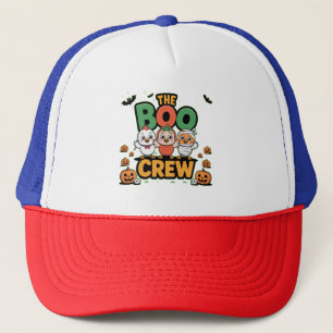 The Boo Crew Chicken Lover Halloween Funny Costume Trucker Hat