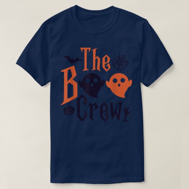 The Boo Crew Cute Ghost Halloween T-shirt6486 T-Shirt (Design Front)