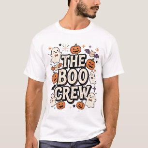 The Boo Crew Cute Halloween Ghost T-Shirt