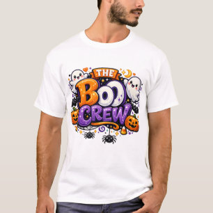 THE BOO CREW Cute Spooky Halloween Family Fun T-Shirt