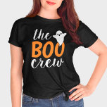 The Boo Crew Family Matching Halloween Orange T-Shirt<br><div class="desc">Modern family matching Halloween shirt design features "The Boo Crew" text in orange and white lettering with a little ghost accent. Order for each member of your crew.</div>