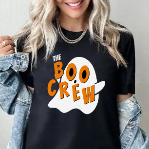 The Boo Crew Ghost Family Halloween Black T-Shirt