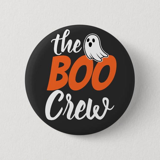 The Boo Crew Halloween 2 Inch Round Button (Front)