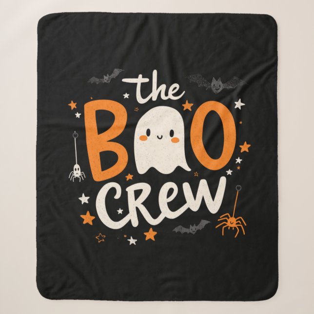 The Boo Crew Halloween Blanket (Front)