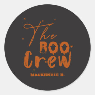 The Boo Crew Halloween Boo Classic Round Sticker