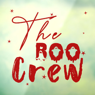 The Boo Crew Halloween Boo Window Cling