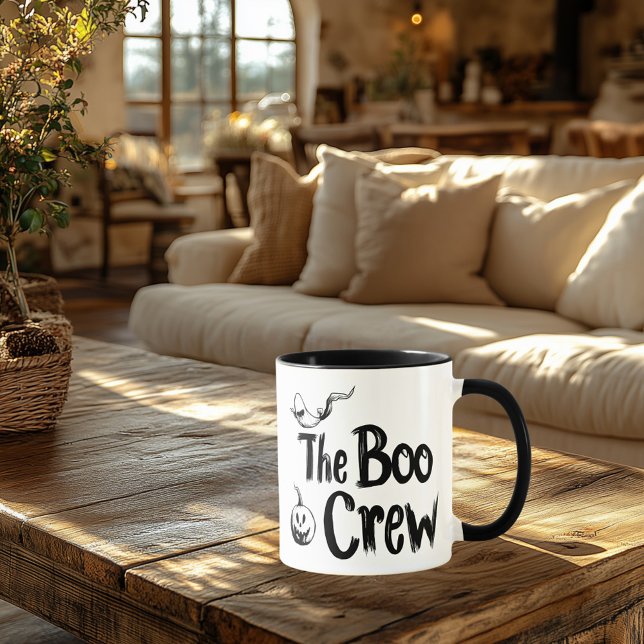 The Boo Crew Halloween – Fun & Spooky Ghost Design Mug (Creator Uploaded)