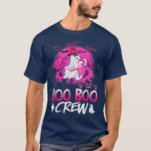 The Boo Crew Halloween Pink Ribbon Breast Cancer A T-Shirt
