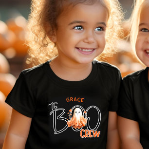 The Boo Crew Name Halloween Toddler T-Shirt