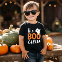 The Boo Crew Orange Halloween Family Matching