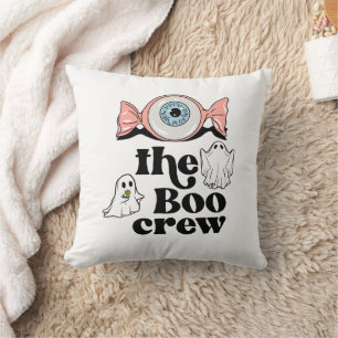 The Boo Crew   Spooktacular Halloween Squad Throw Pillow