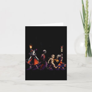 The Boo-tles Halloween Witch Rock Mummy Walking St Card