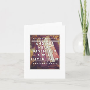 The Book Lover Note Card - Blank Inside