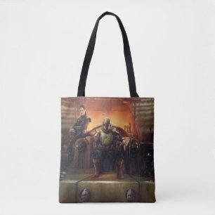 The Book of Boba Fett Boba Fett on Throne Tote Bag