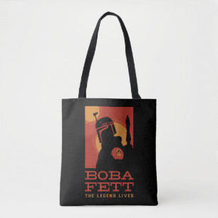 The Book of Boba Fett   Retro Boba Fett Outline Tote Bag