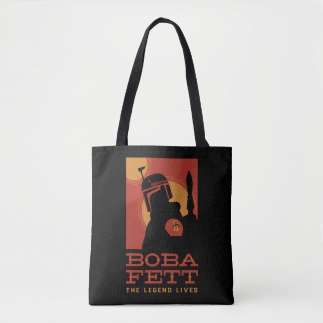 The Book of Boba Fett | Retro Boba Fett Outline Tote Bag (Front)