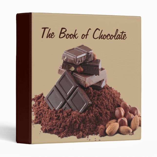 The Book of Chocolate Best Recipes Cookbook Binder (Front/Spine)