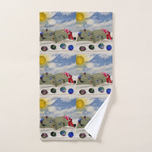 The Book Of Lawn Bowls Popout Art, Hand Towel