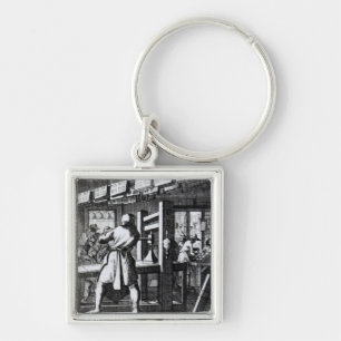 The Book Printer Keychain