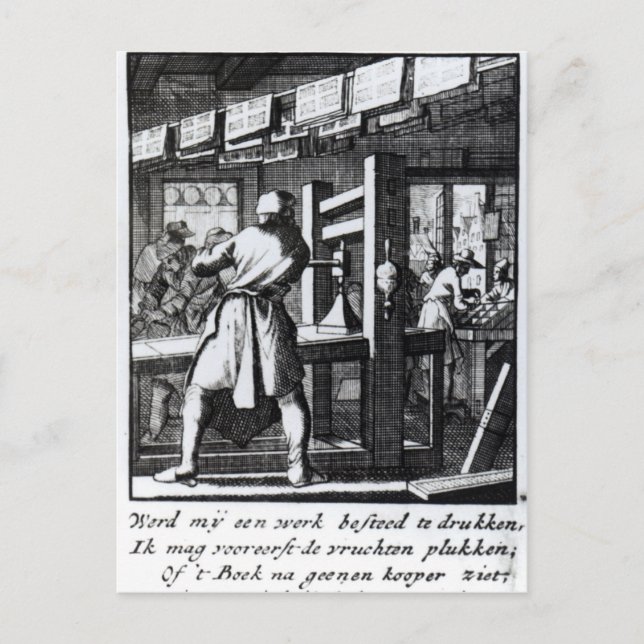The Book Printer Postcard (Front)