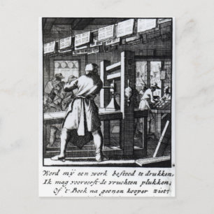 The Book Printer Postcard