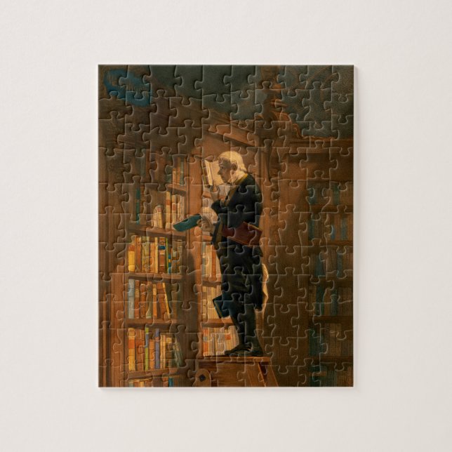 The Bookworm by Carl Spitzweg Jigsaw Puzzle (Vertical)