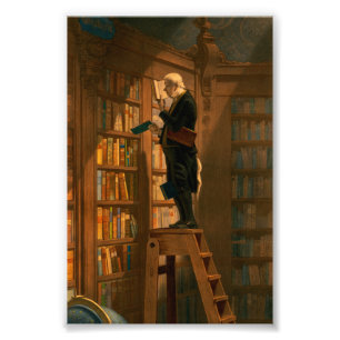 The Bookworm by Carl Spitzweg Photo Print