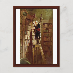 The Bookworm,  By Spitzweg, Carl Postcard