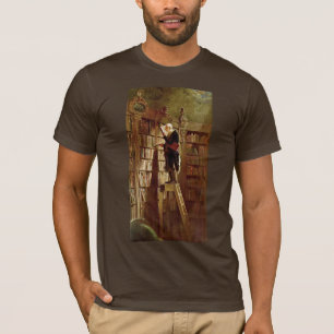 The Bookworm,  By Spitzweg, Carl T-Shirt