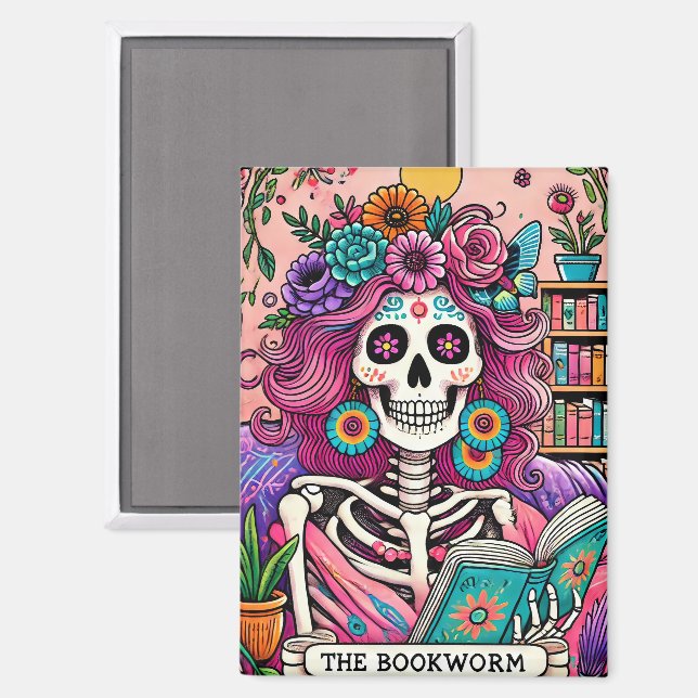 The Bookworm  Magnet (Front/Back)