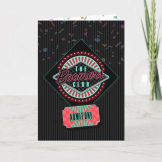 The Boomers Club Birthday Card