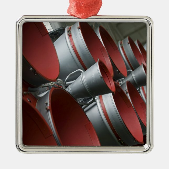 The boosters of the Soyuz TMA-14 spacecraft 3 Metal Ornament (Front)