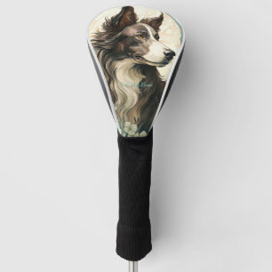 The Border Collie Dog 001 - Natalia Mucha Golf Head Cover