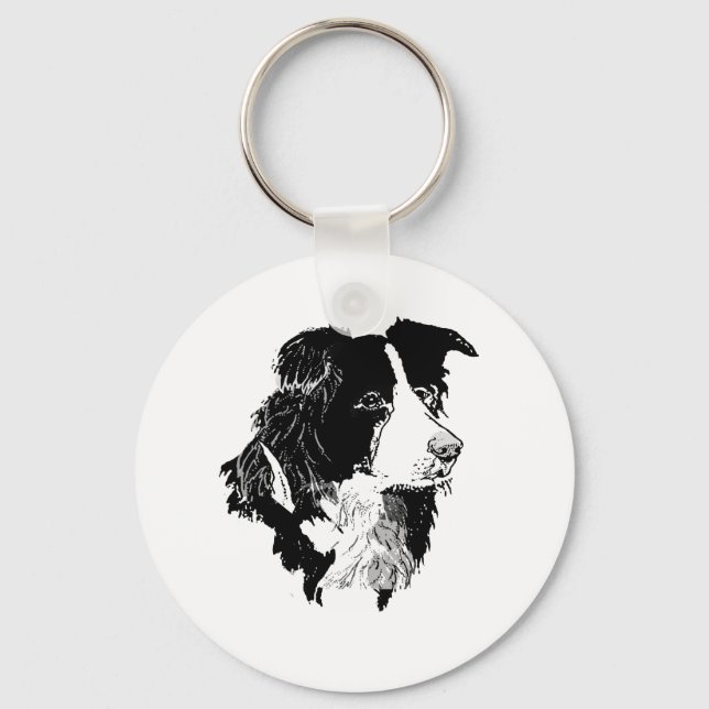 THE BORDER COLLIE KEYCHAIN (Front)