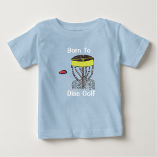 The Born to Disc Golf baby t-shirt