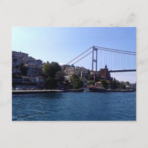 The Bospherous Bridge in Istanbul, Turkey Postcard